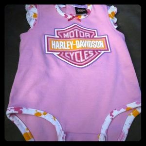 Harley-Davidson onesie little girl